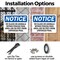Signmission No Glass Or Animals Within Fenced Pool Area, 14 in W x Rectangle, Plastic OS-2PACK-NS-P-1014-L-14632 - alternate 4